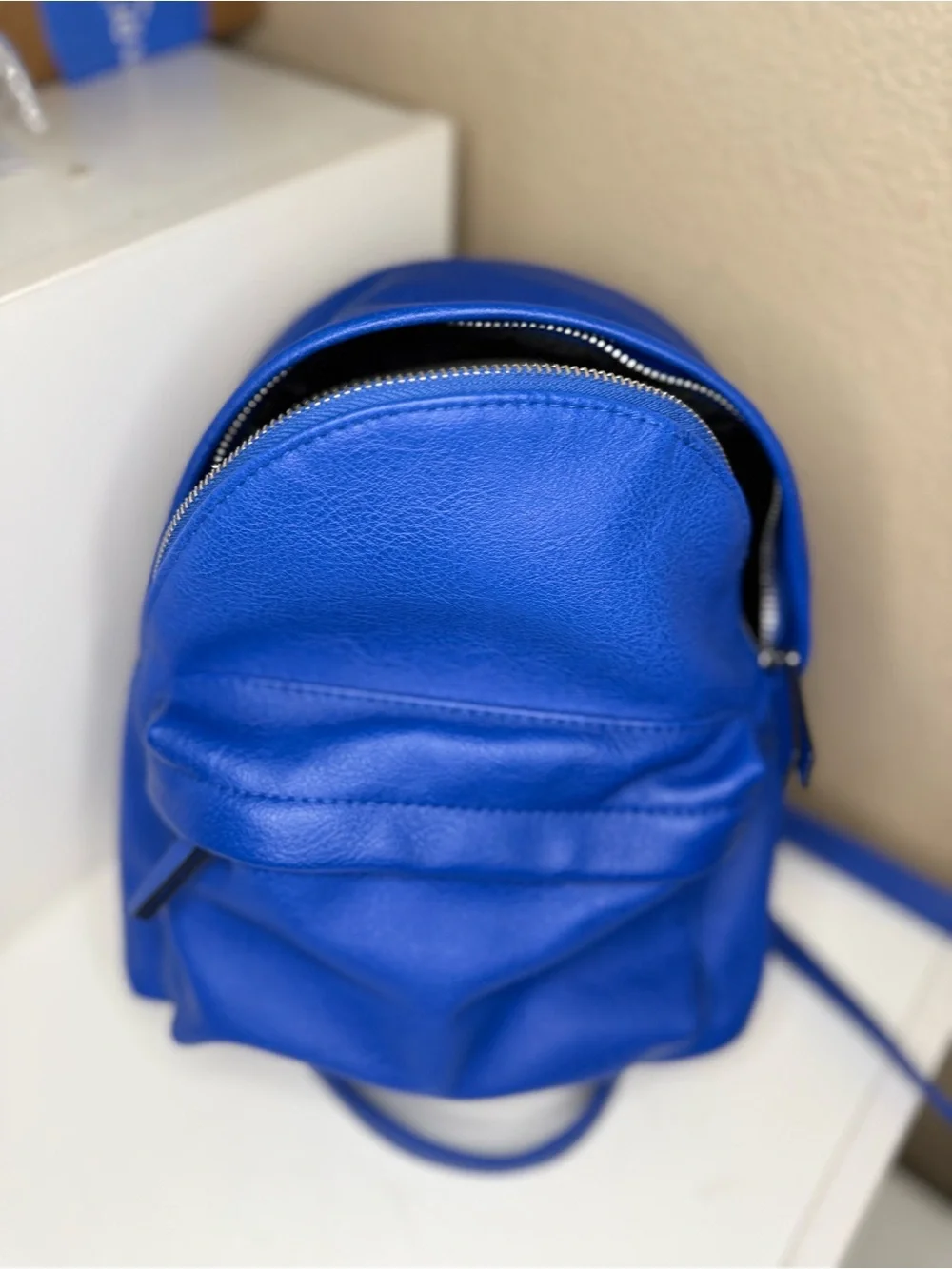 Wild Fable Cobalt Blue Mini Backpack Faux Leather Y2K Target Daypack